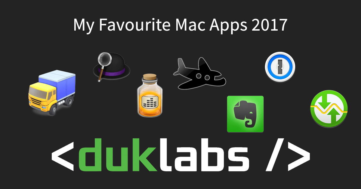 My Favourite Mac Apps 2017